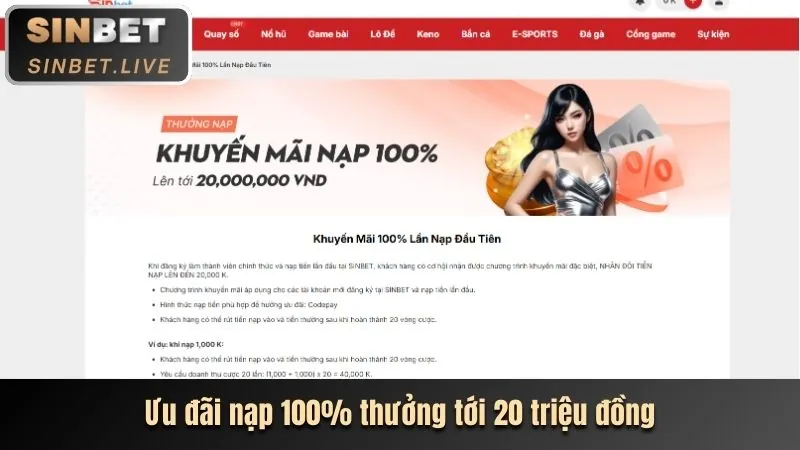 Hình ảnh gói thưởng chào mừng dành cho người chơi mới tại 123b